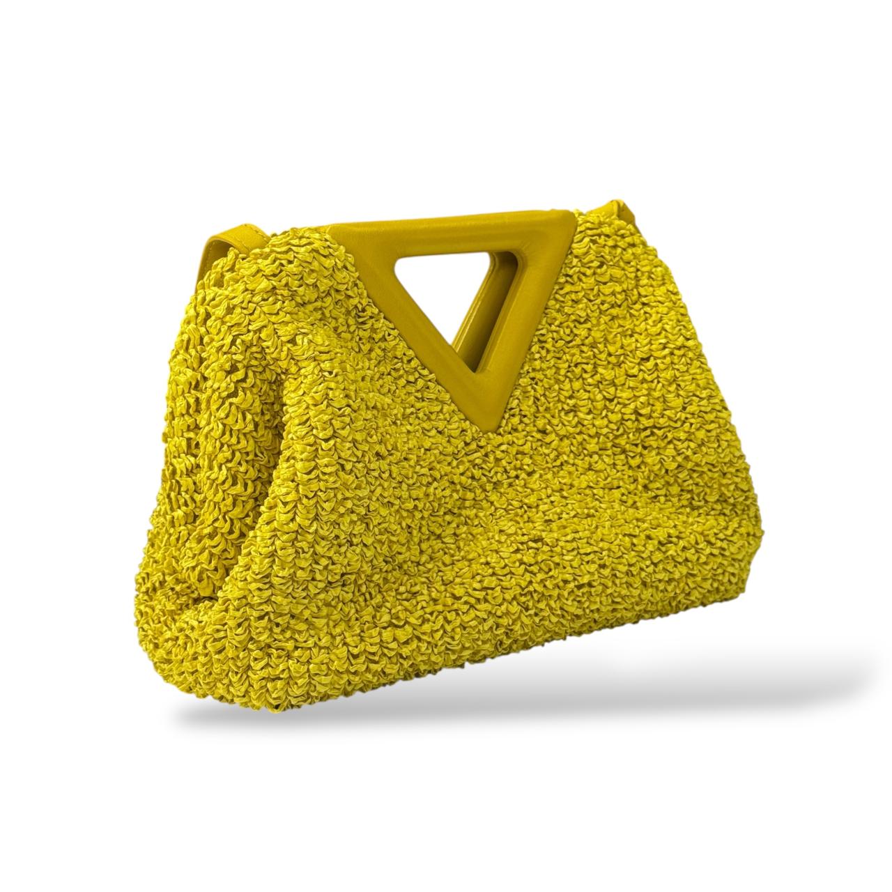 Bottega Veneta Small Point Top Handle Bag in Curly Raffia - Image 3