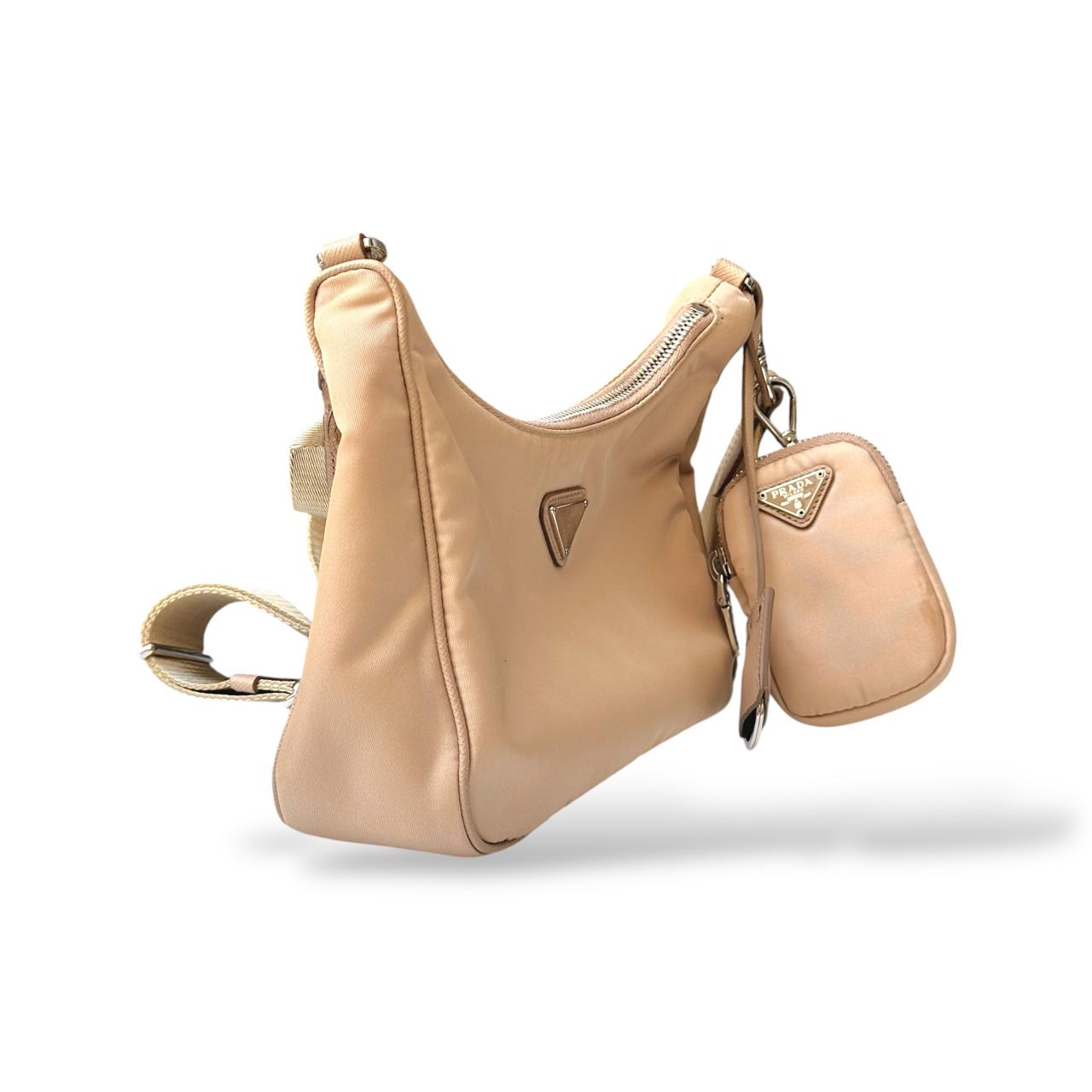 Prada Re-Edition 2005 Desert Beige Tessuto Nylon Mini Shoulder Bag - Image 2