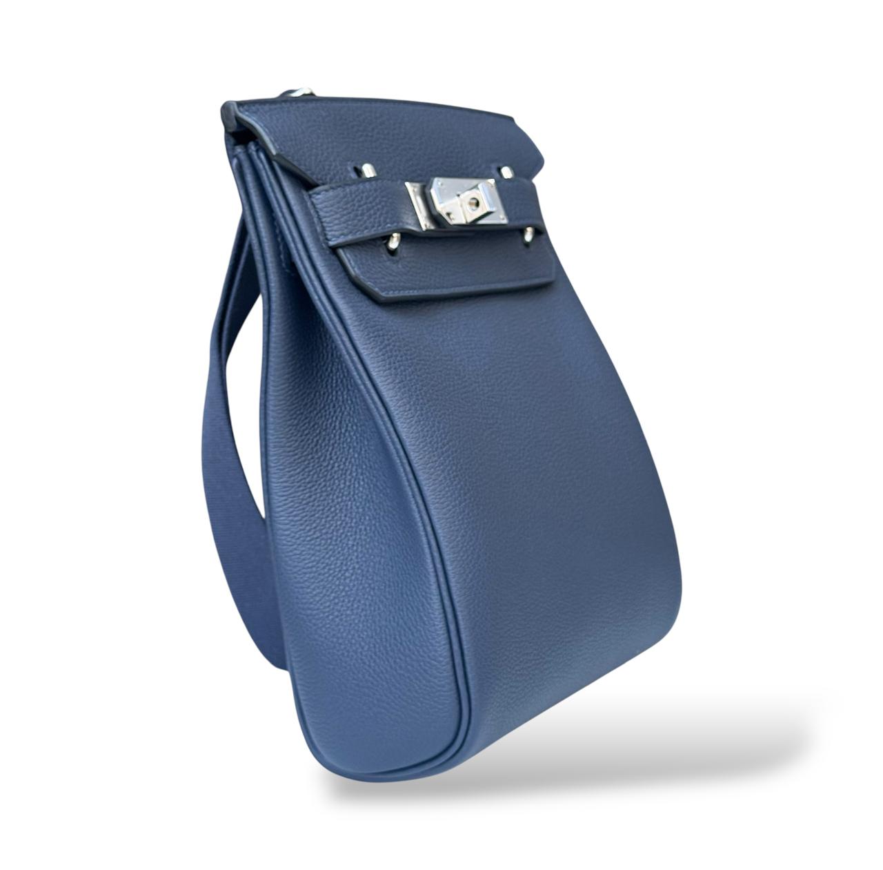 Hermes Hac A Dos Bleu Abysse Togo PHW PM - Image 2