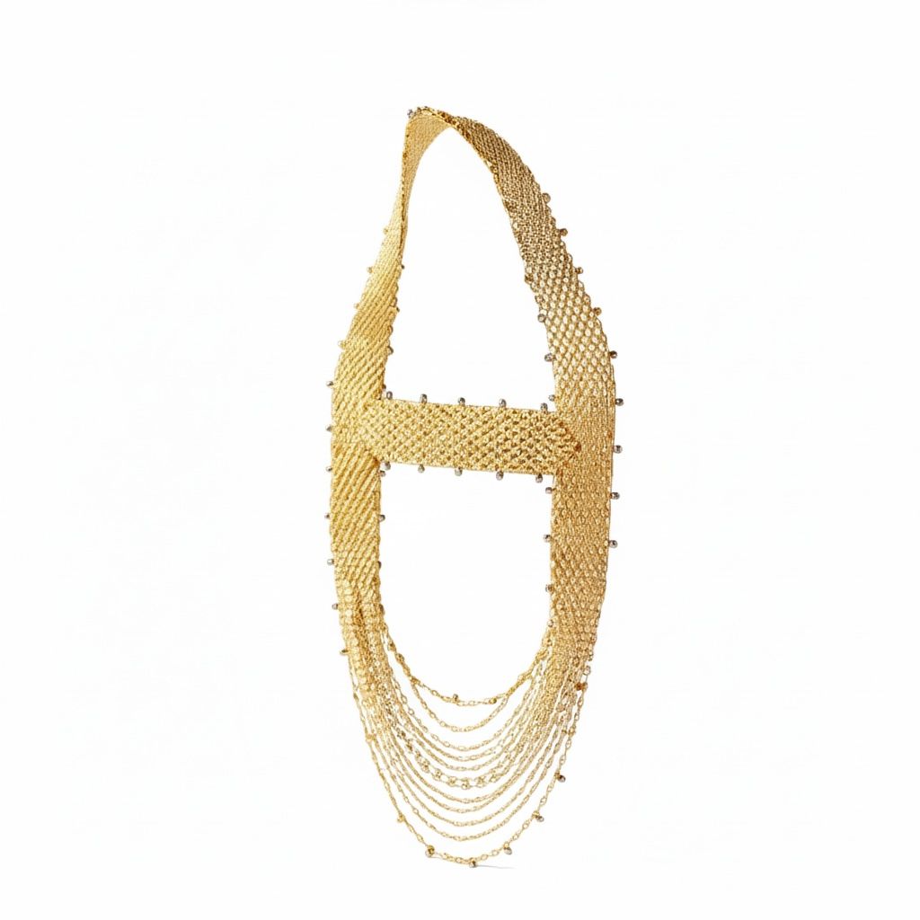 Hermes Limited Edition Collier Chaine d'Ancre Gold Diamonds