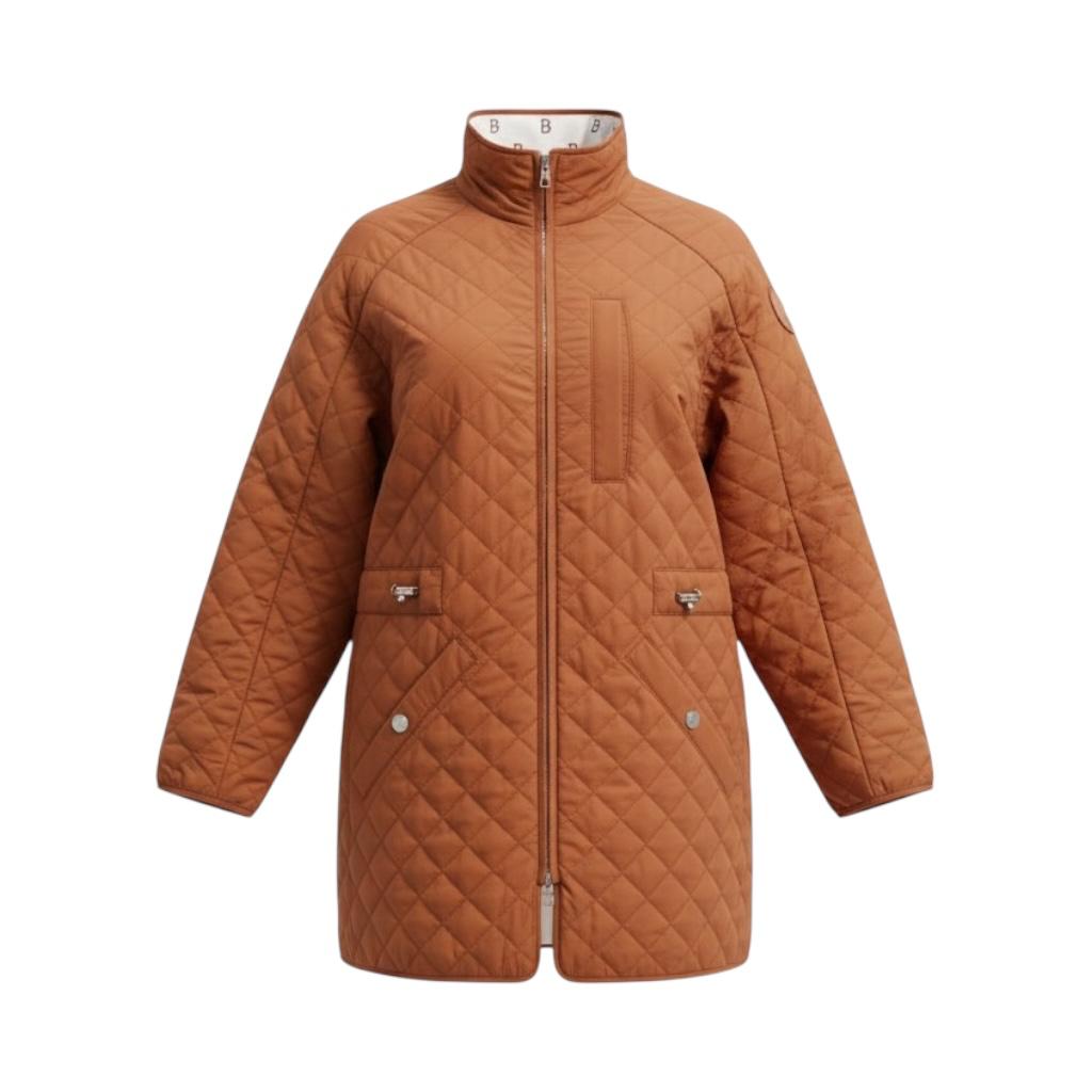 Hermes "Chaine d'Ancre" Marron Fauve Reversible Short Coat Size 34