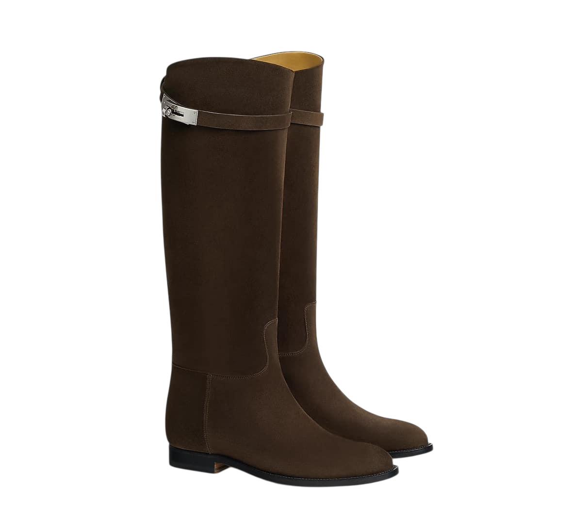 Hermes Jumping Suede Boots 40 EU