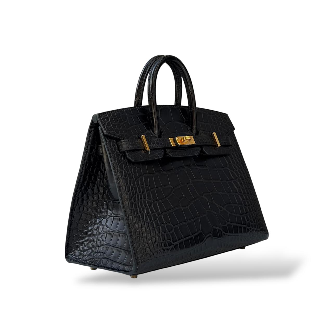 Hermes Birkin 20 Black Alligator GHW - Image 2