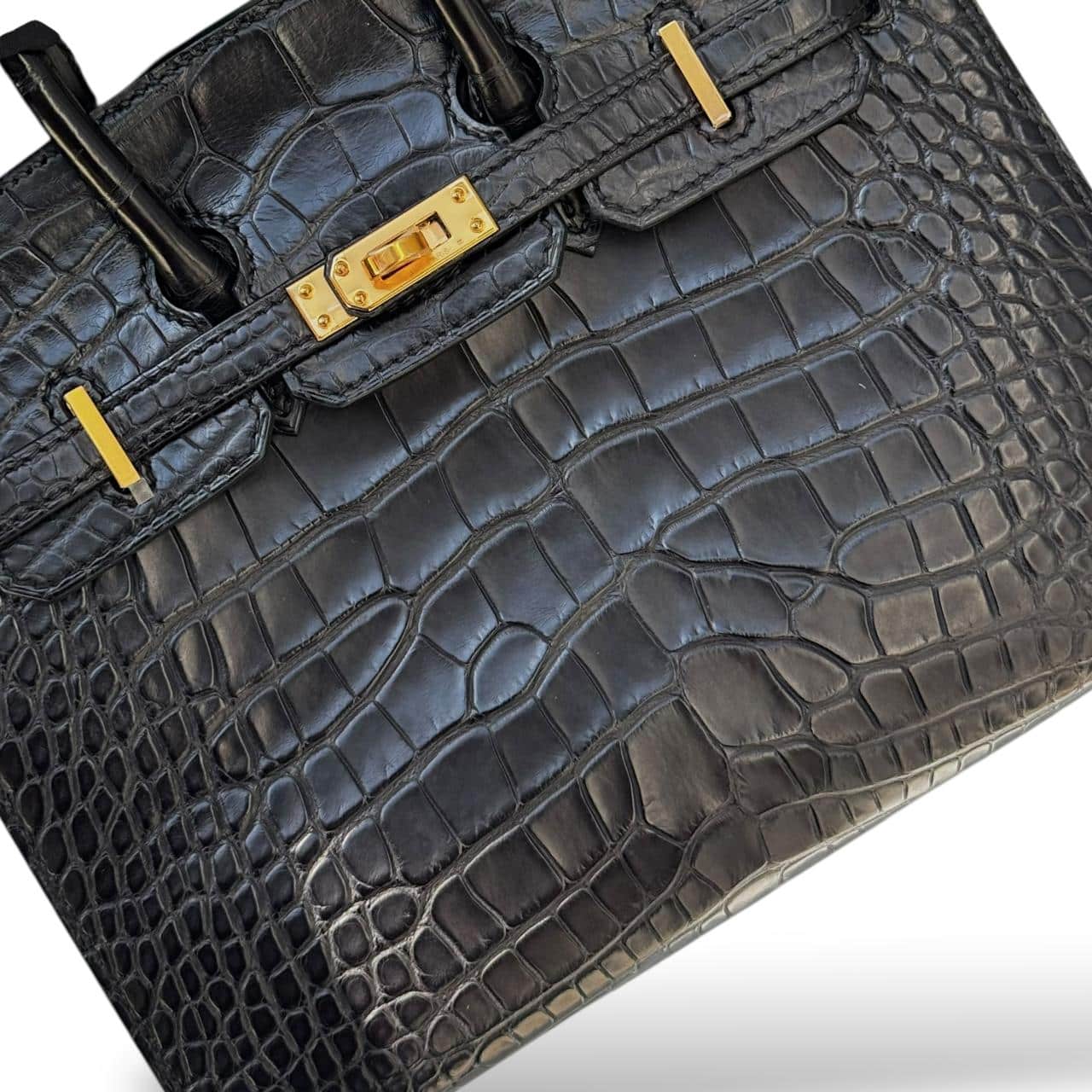 Hermes Birkin 20 Black Alligator GHW - Image 6