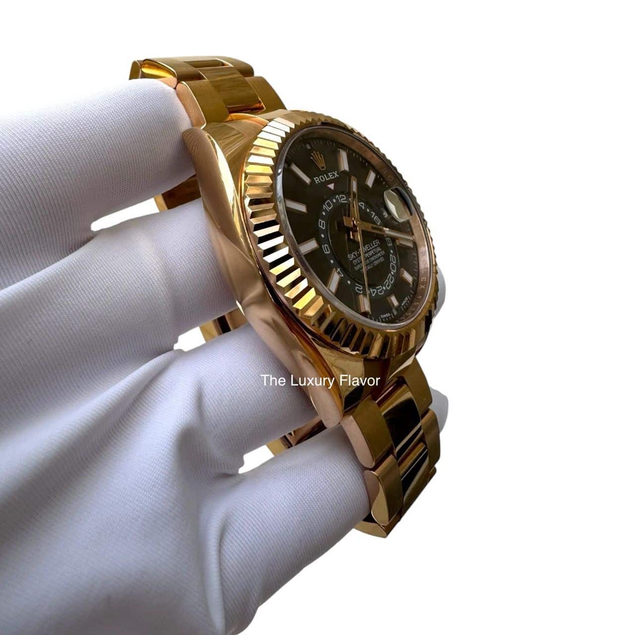 Rolex Sky-Dweller Oyster 42 mm 336935 Everose Gold Slate Dial Oyster Bracelet - Image 2