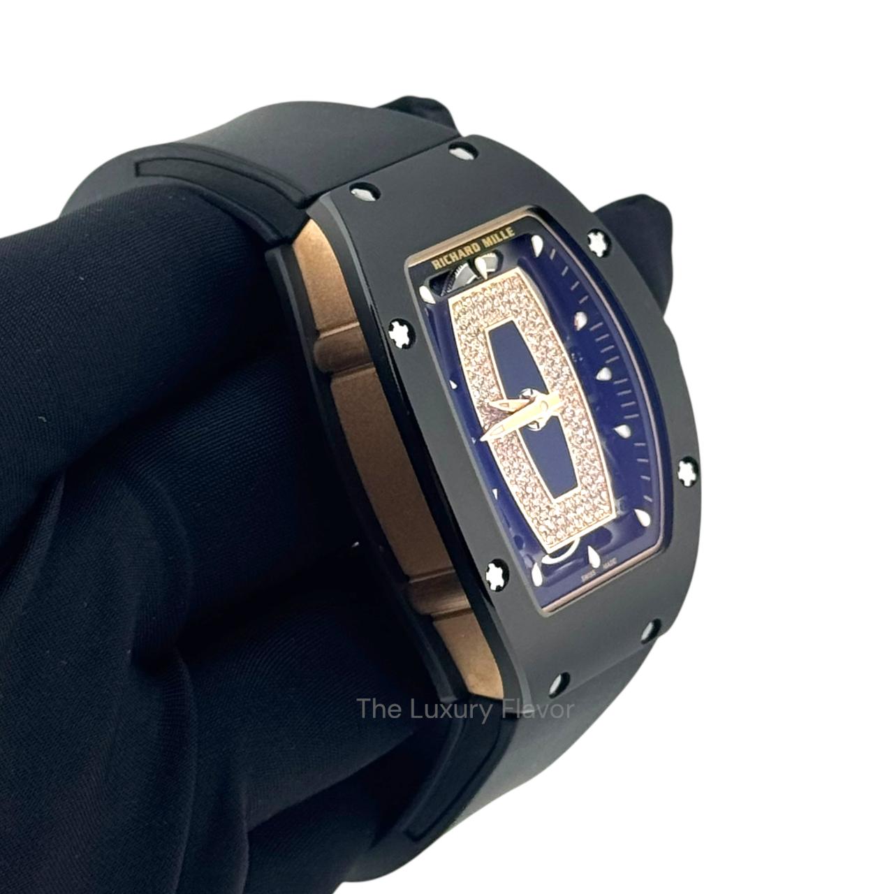 Richard Mille RM07-01 Black Ceramic Black Diamonds Openworked Dial - Image 2