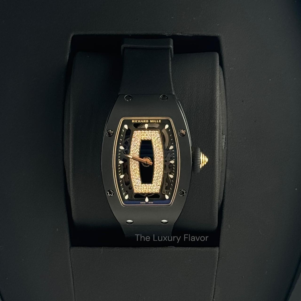 Richard Mille RM07-01 Black Ceramic Black Diamonds Openworked Dial - Image 6