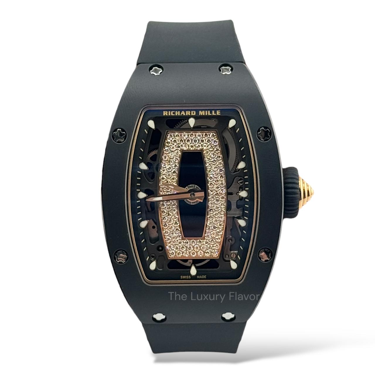 Richard Mille RM07-01 Black Ceramic Black Diamonds Openworked Dial