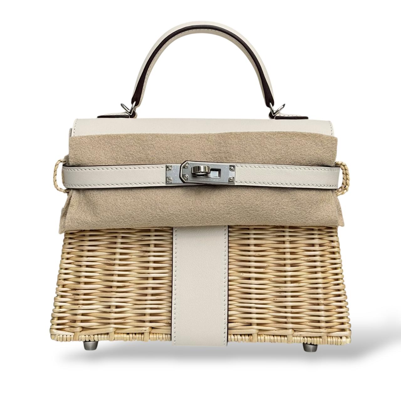 Hermes Kelly Mini Picnic Naturel/Nata Osier/Swift PHW – The Luxury