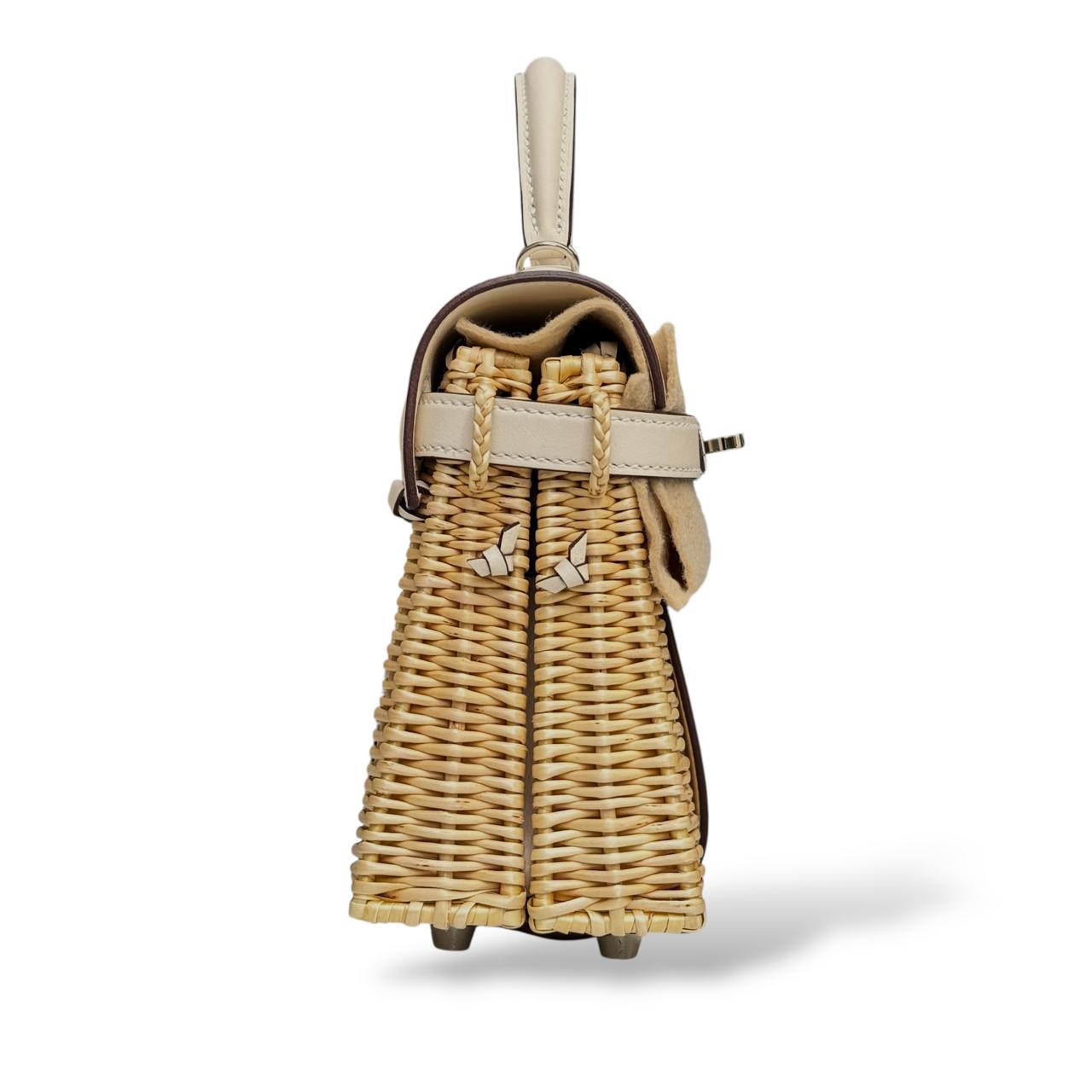 Hermes Kelly Mini Picnic Naturel/Nata Osier/Swift PHW – The Luxury