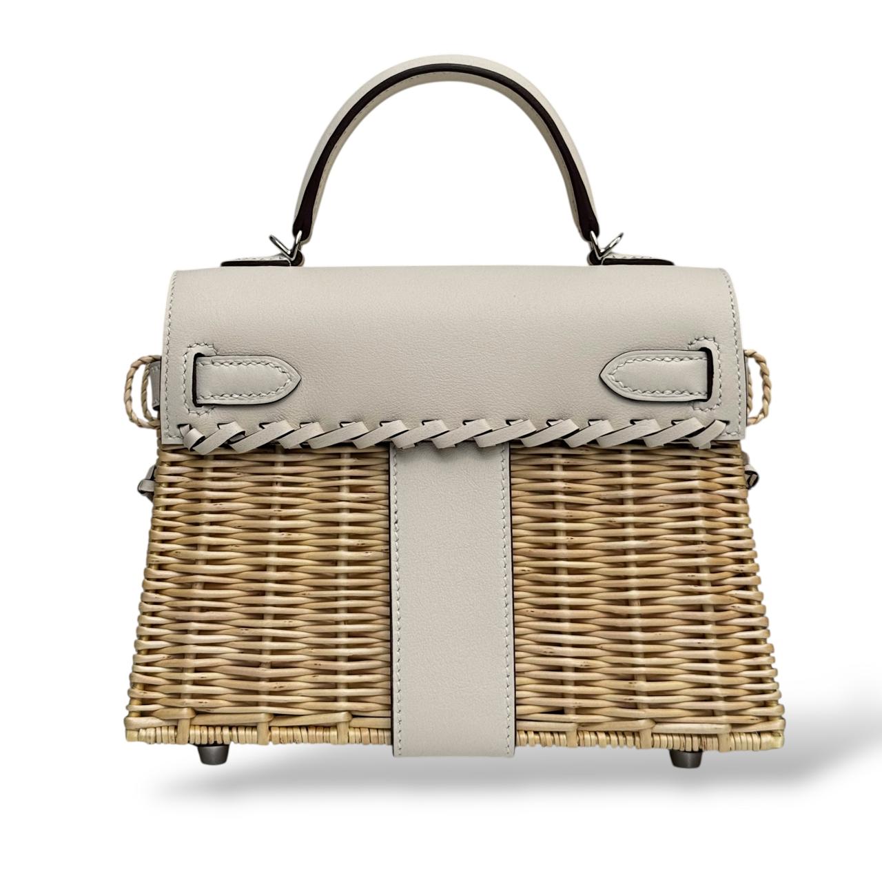 Hermes Kelly Mini Picnic Naturel/Nata Osier/Swift PHW – The Luxury