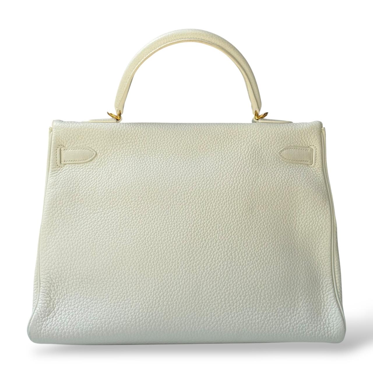 Hermes Kelly 28 Mushroom Clemence GHW - Image 4