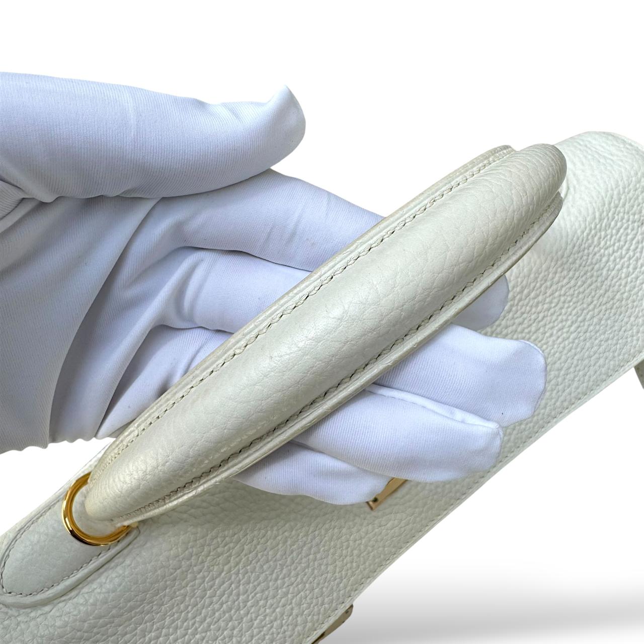 Hermes Kelly 28 Mushroom Clemence GHW - Image 10