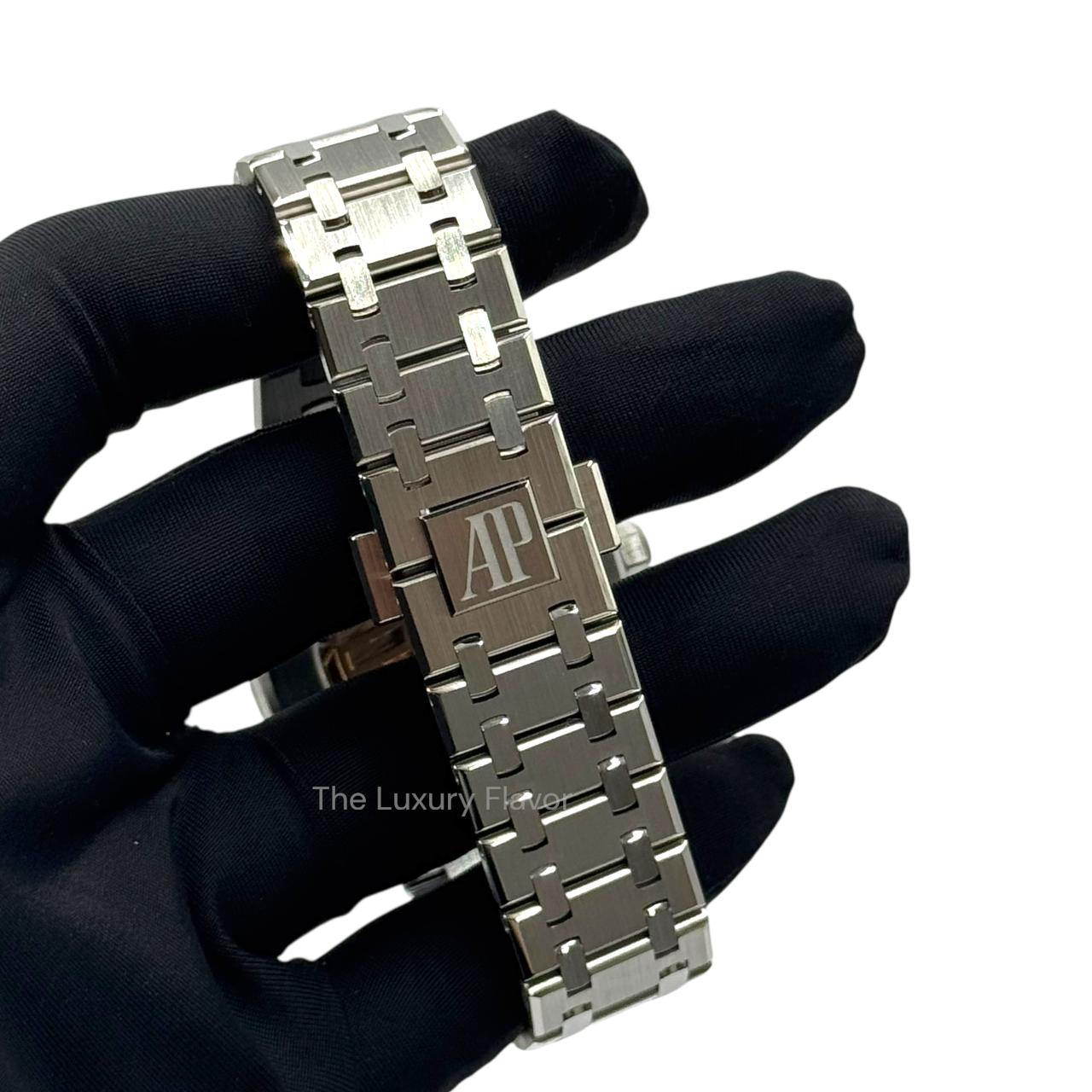 Audemars Piguet Royal Oak Selfwinding 34mm 77451ST.ZZ.1361ST.03 Stainless Steel Brilliant-Cut Diamonds Light Blue Dial - Image 5