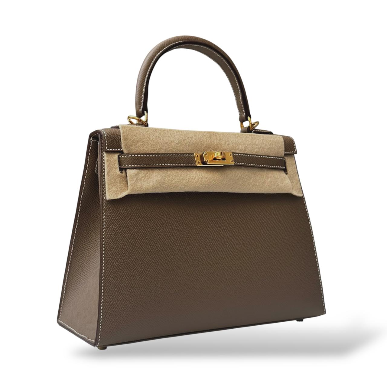 Hermes Kelly 25 Etoupe Epsom GHW - Image 2
