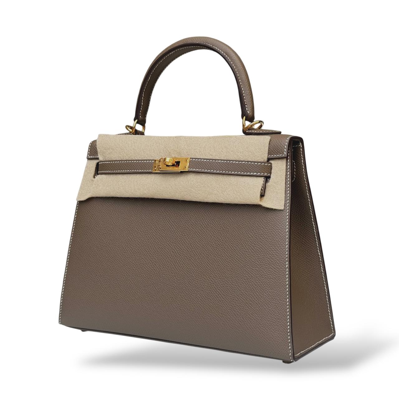 Hermes Kelly 25 Etoupe Epsom GHW - Image 5