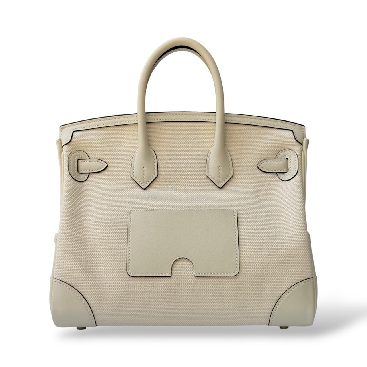 Hermes Birkin 25 Cargo Ecru/Nata Canvas PHW - Image 4