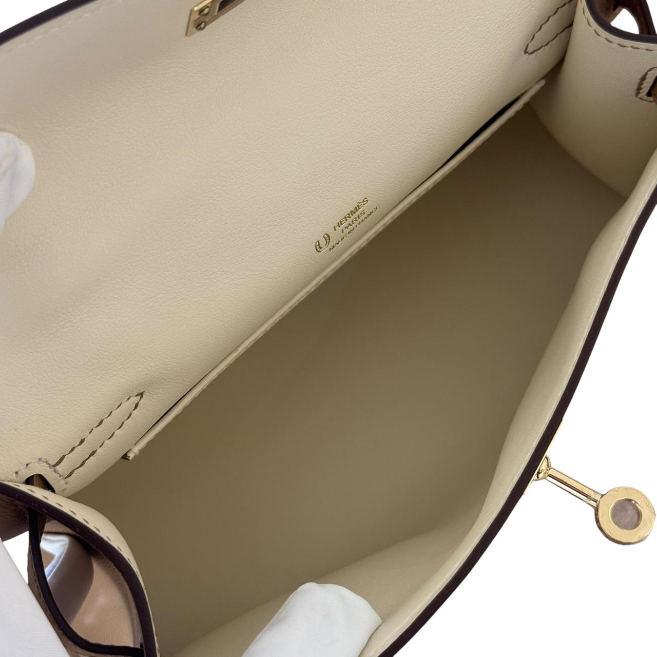 Hermes Kelly Pochette SO Biscuit Swift PBHW - Image 6