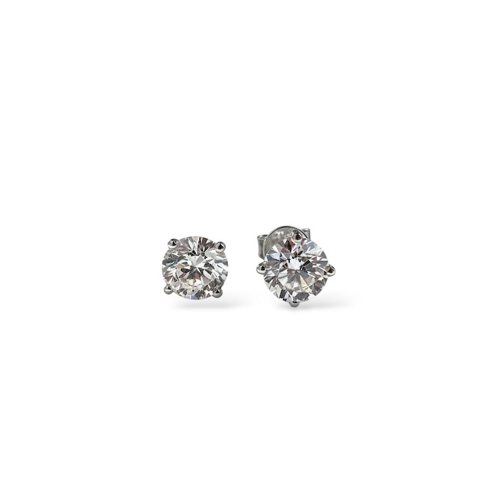 Mimiko Round Stud 2.06 Carat Diamond Earrings - Image 2