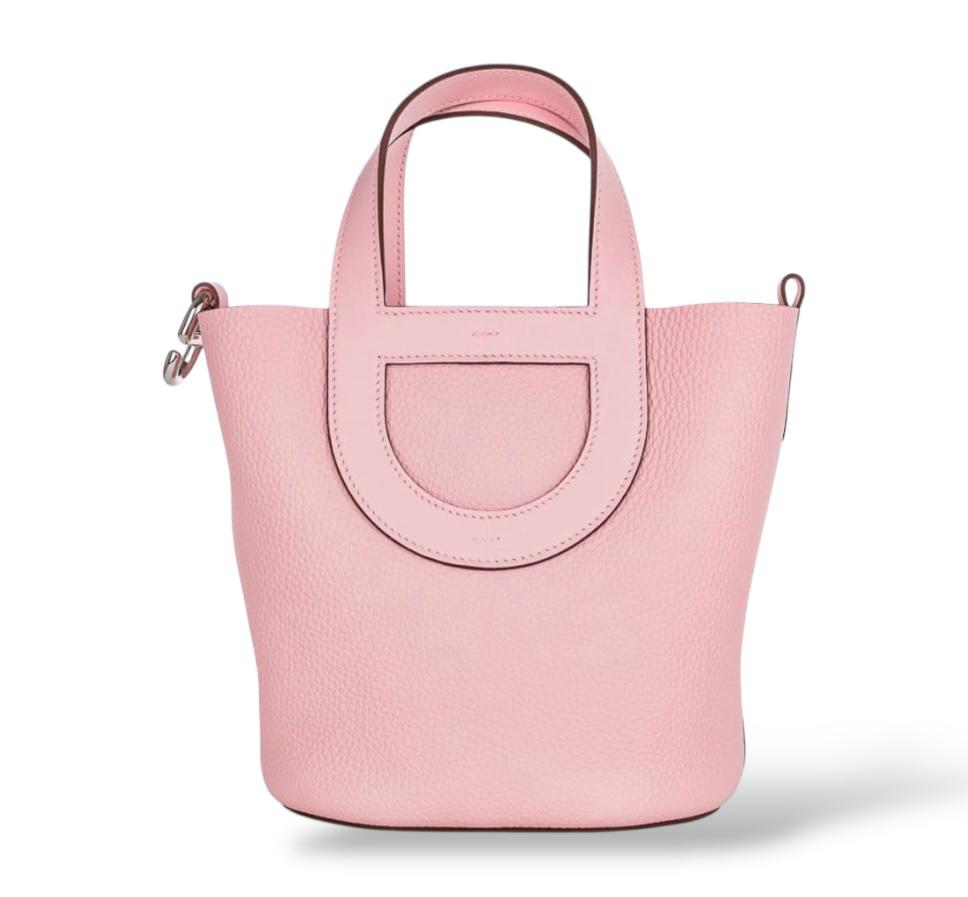 Hermès In The Loop 18 Rose Sakura Taurillon Clemence PHW