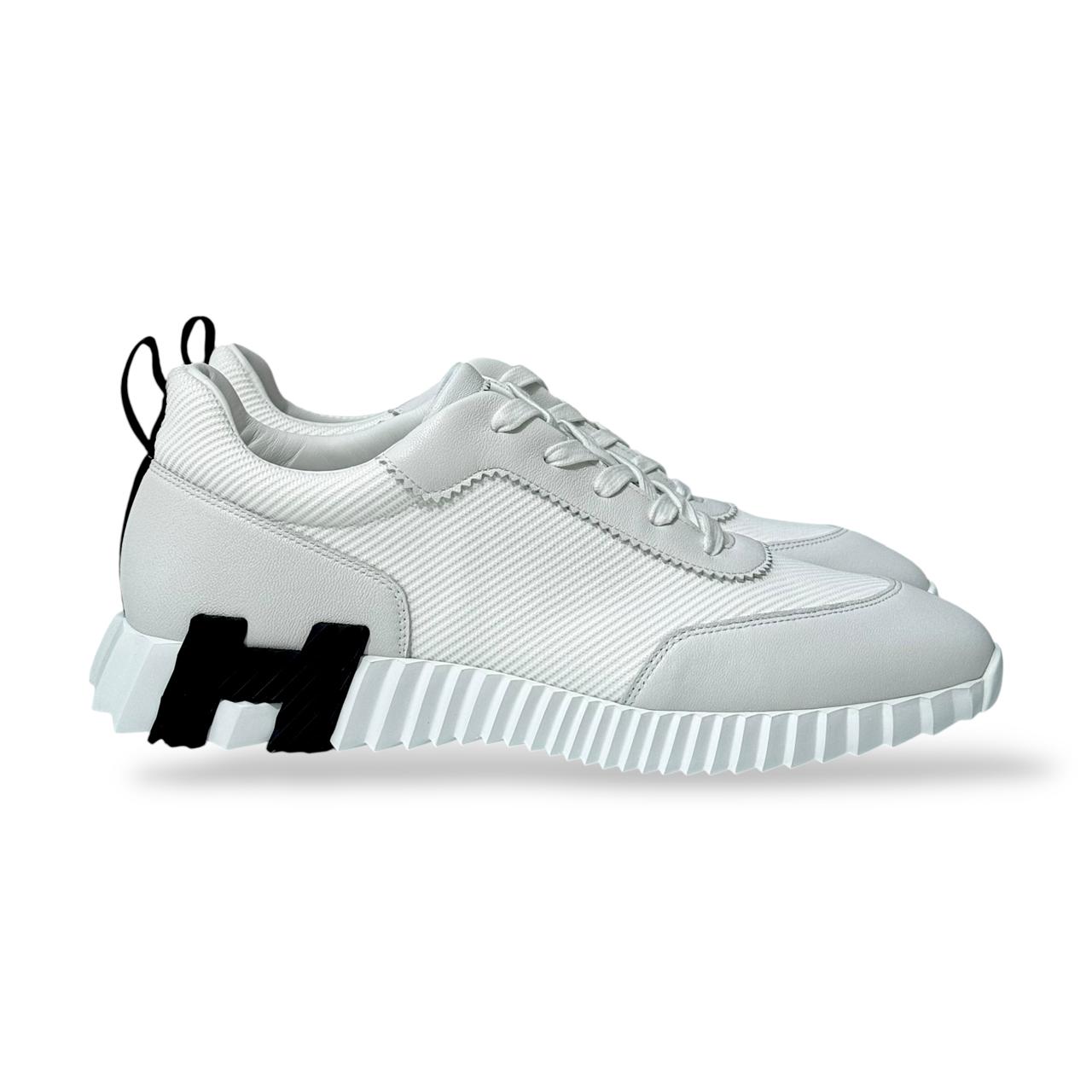 Hermes Bouncing 45 EU Blanc Mesh Sneakers - Image 2