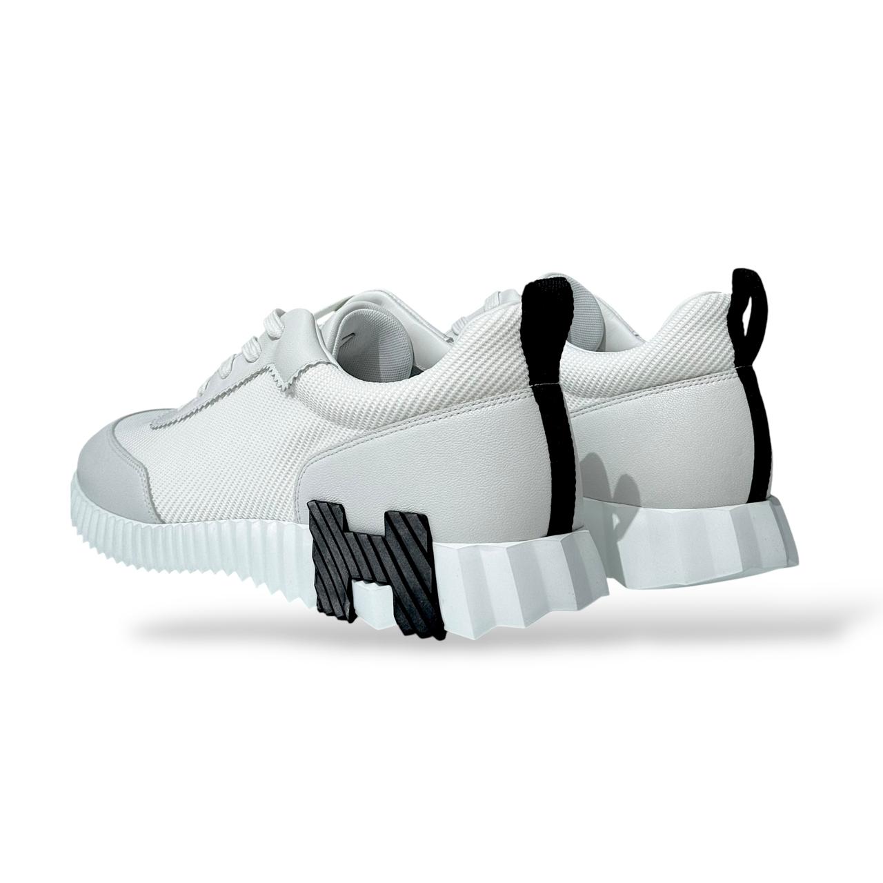 Hermes Bouncing 45 EU Blanc Mesh Sneakers - Image 5