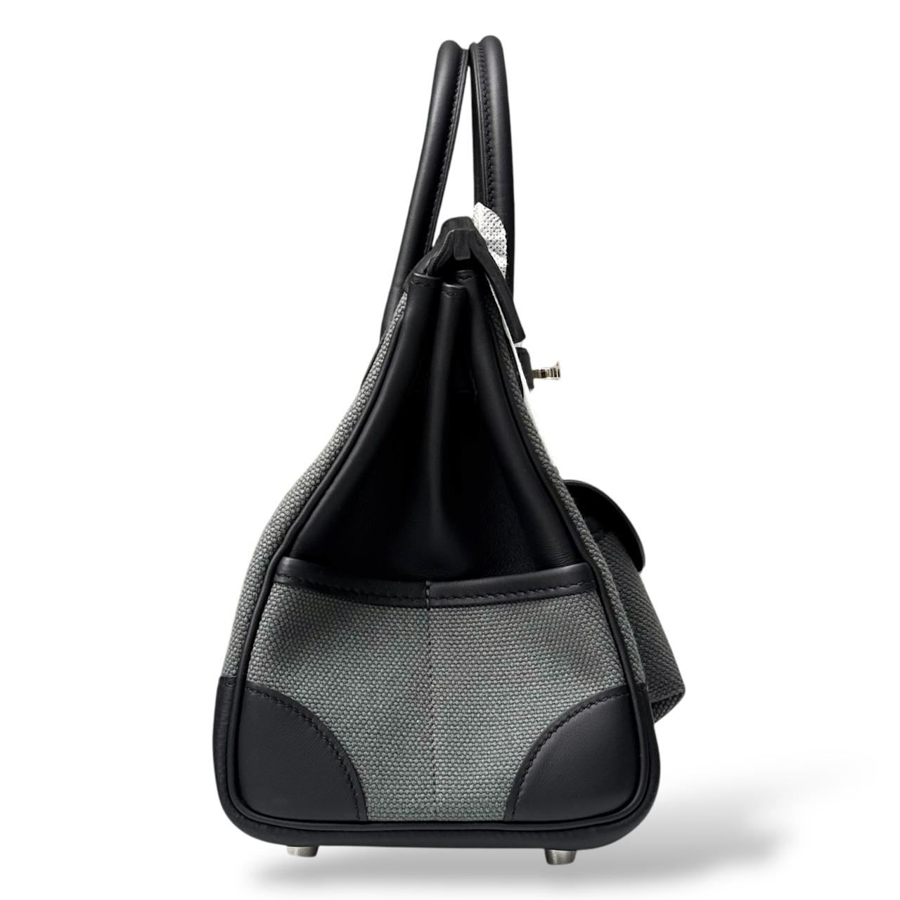 Hermes Birkin 25 Cargo Vert Mangrove Canvas PHW - Image 3