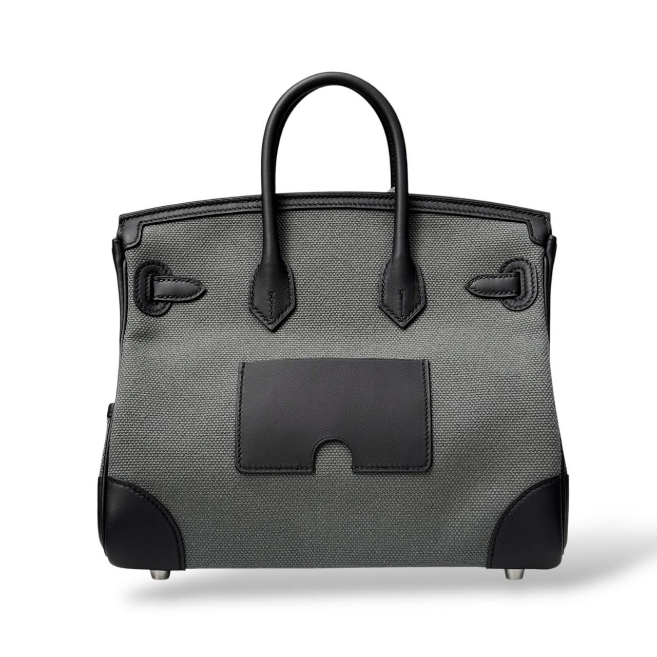 Hermes Birkin 25 Cargo Vert Mangrove Canvas PHW - Image 4