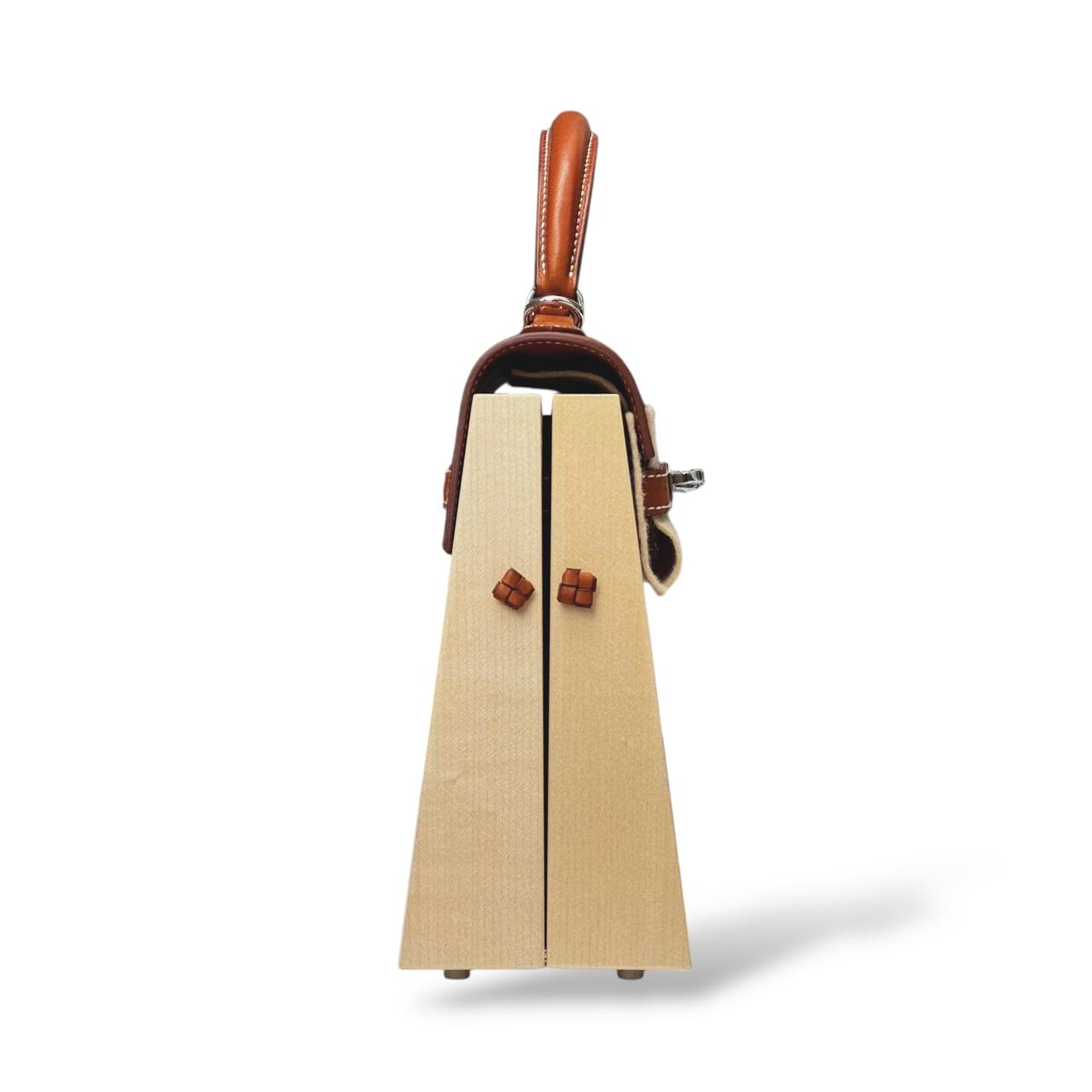 Hermes Kellywood 22 Perspective Cavaliere Fauve/Naturel PHW - Image 2