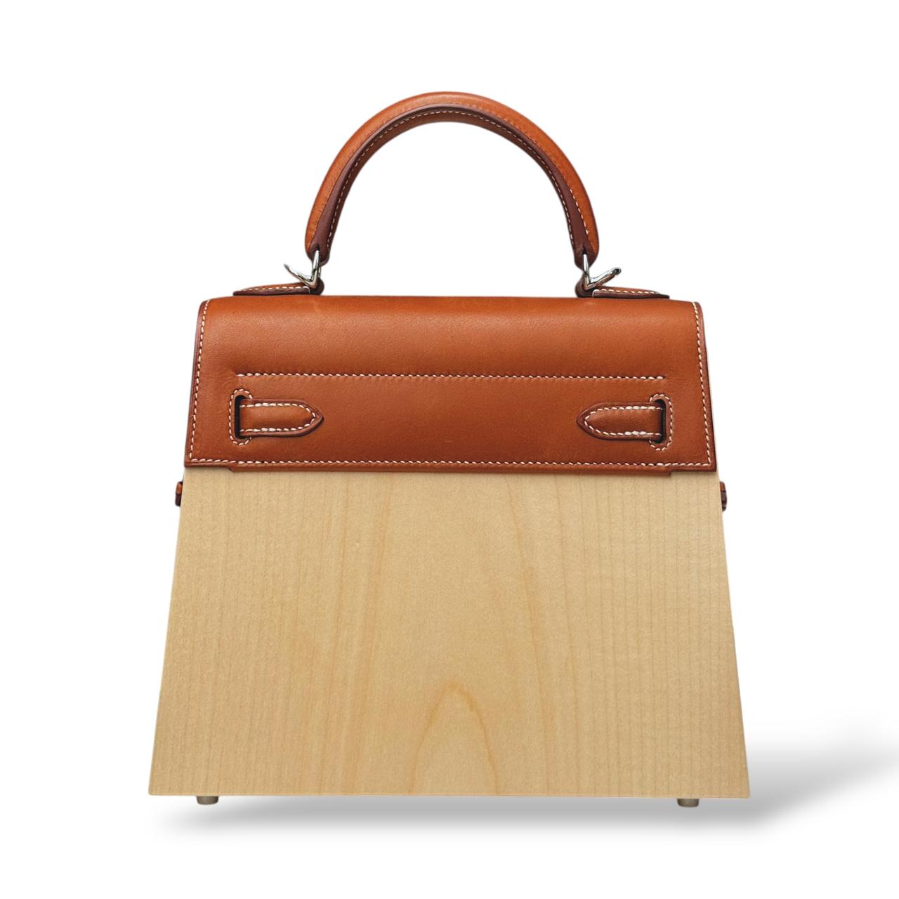 Hermes Kellywood 22 Perspective Cavaliere Fauve/Naturel PHW - Image 5