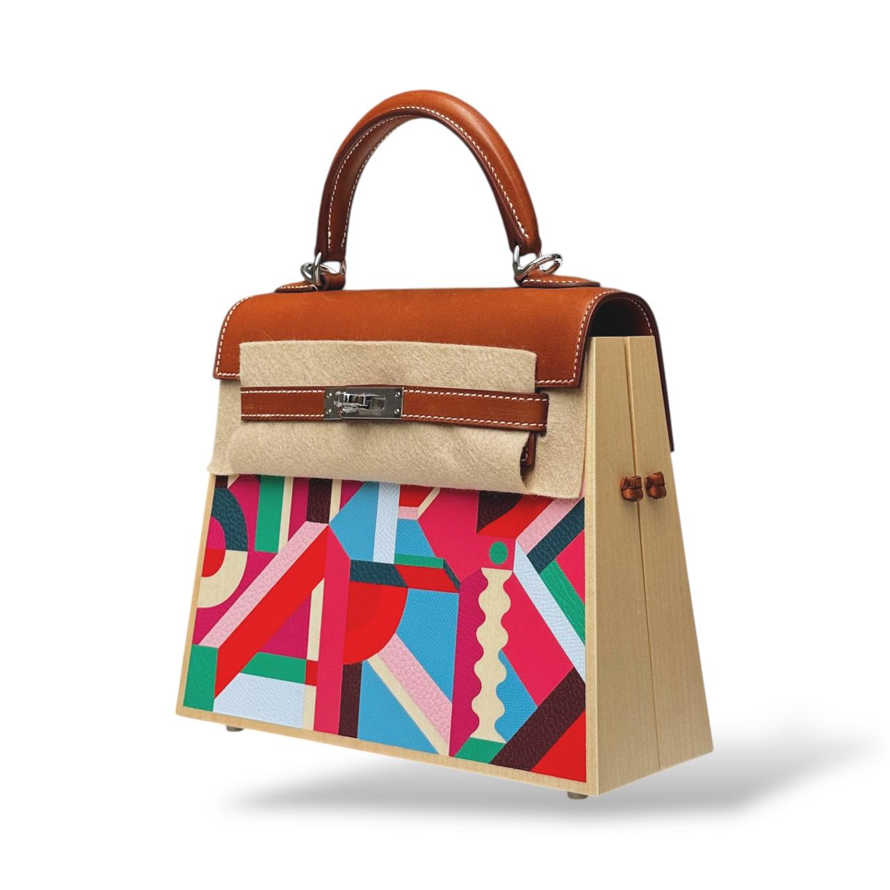 Hermes Kellywood 22 Perspective Cavaliere Fauve/Naturel PHW - Image 3