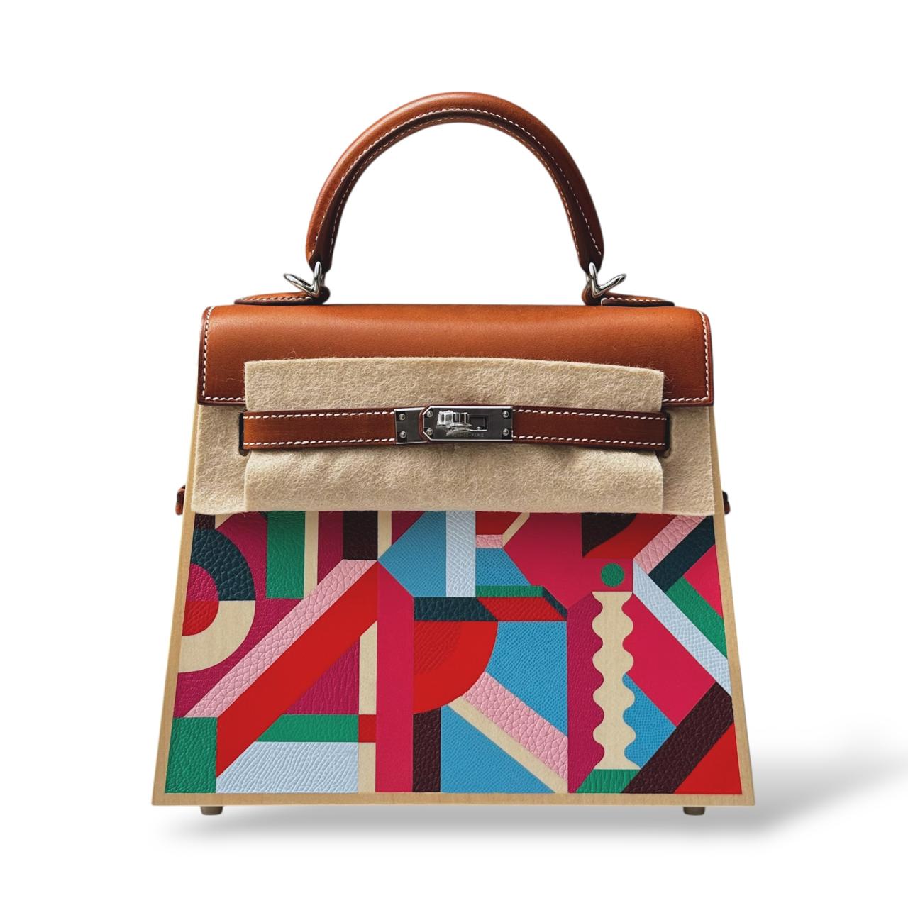 Hermes Kellywood 22 Perspective Cavaliere Fauve/Naturel PHW