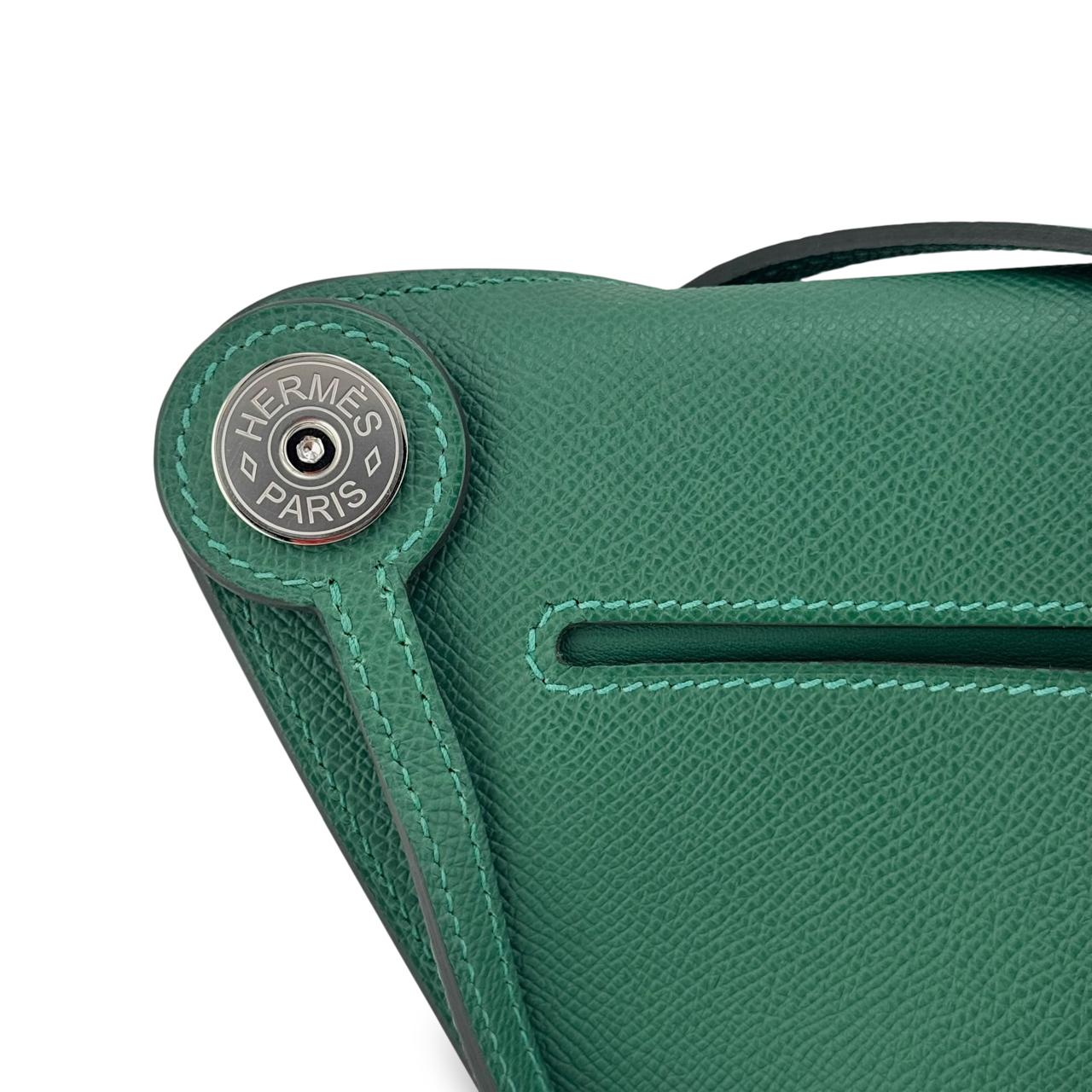 Hermes Sac Petite Course Vert Moyen Epsom PHW - Image 5