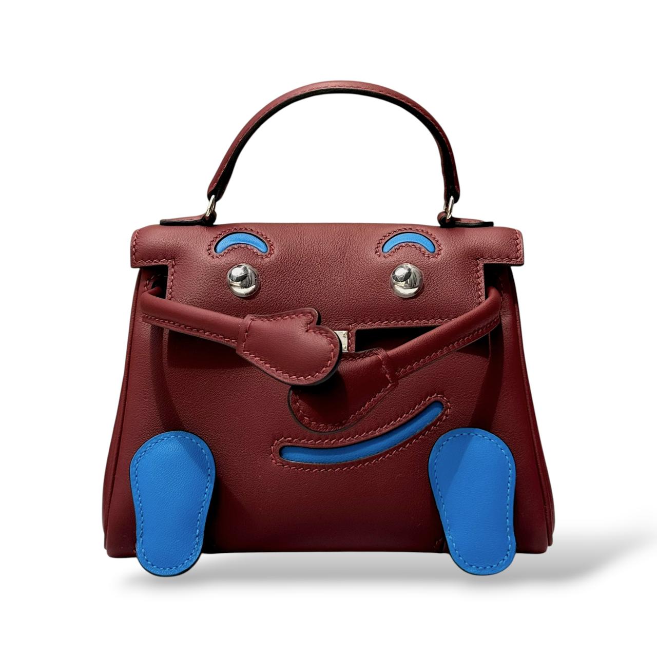 Hermes Kelly Doll Rouge H/Bleu Hydra Swift PHW – The Luxury Flavor