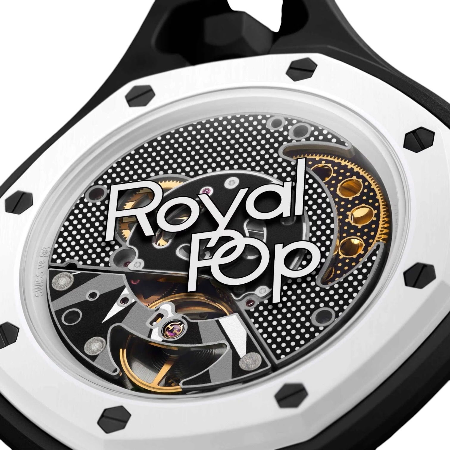 Royal pop Swatch X audemars piguet 40mm OCHO NEGRO Black – The 