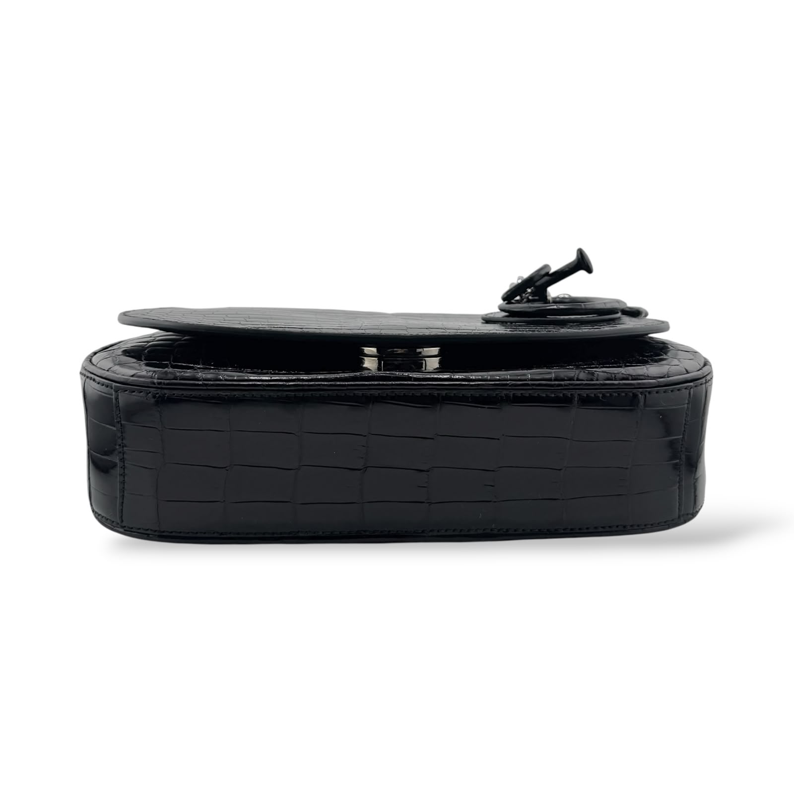 Christian Dior Dune Black Shiny Crocodile Bag – The Luxury Flavor