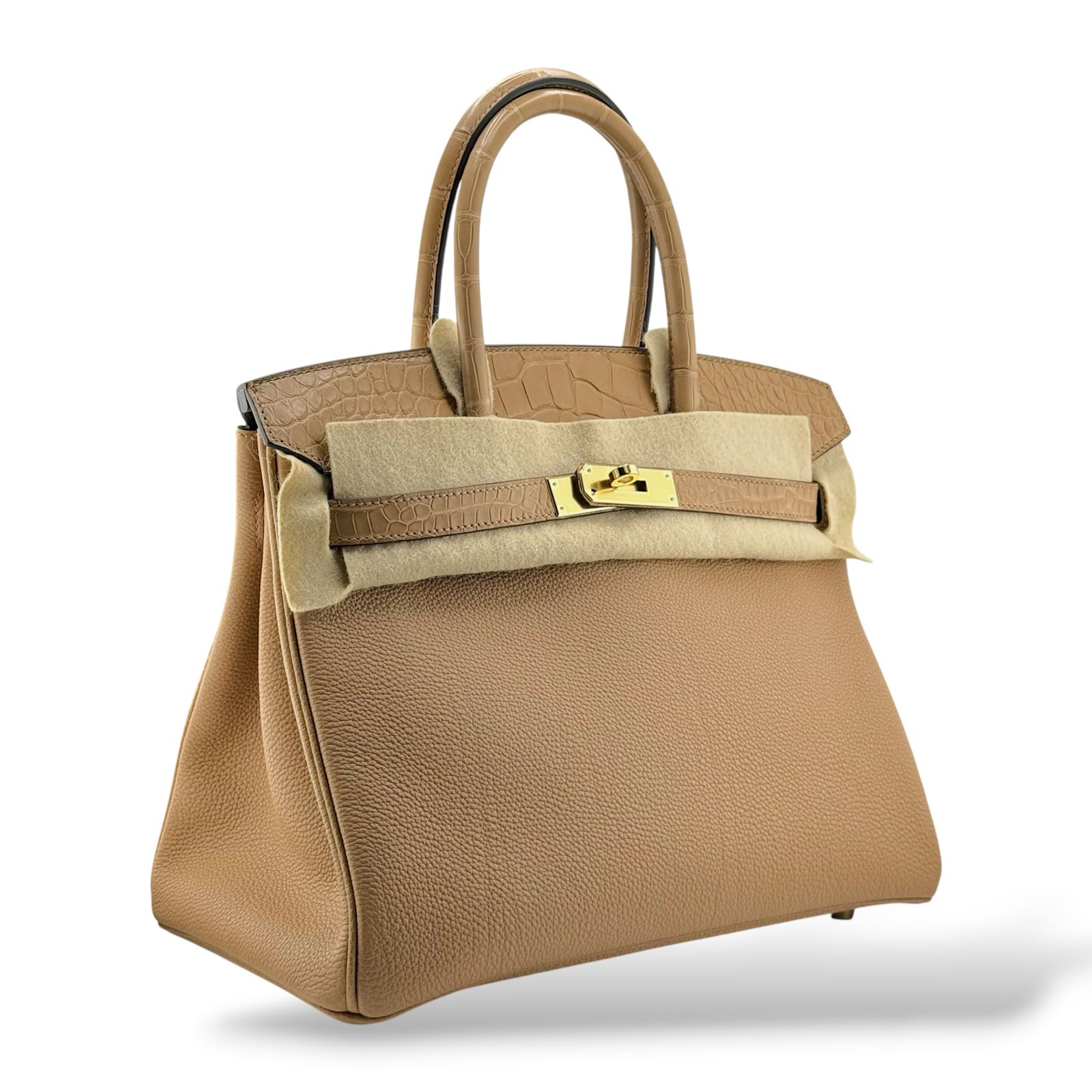 Hermes Birkin 30 Chai Togo/Alligator Touch PBHW - Image 2