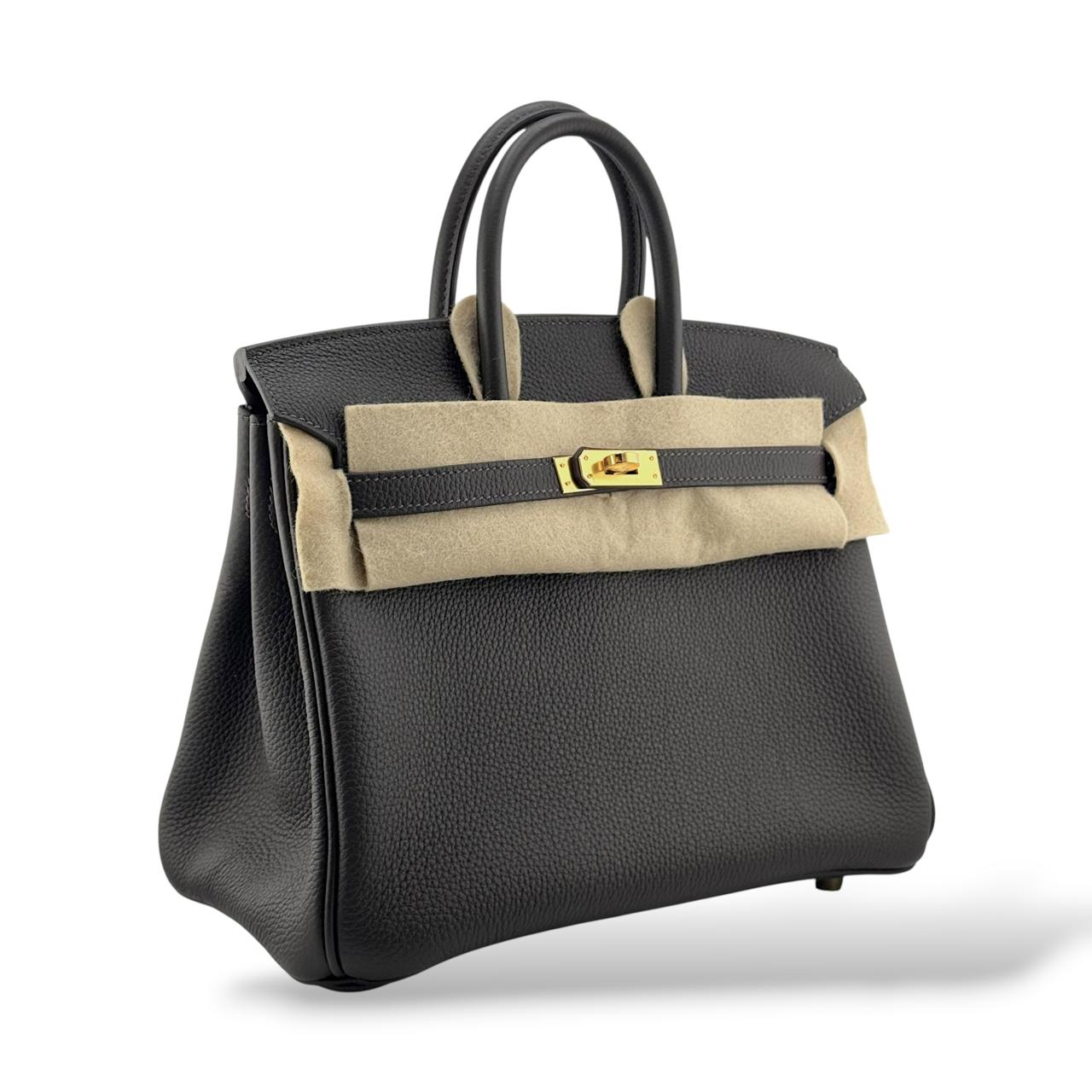 Hermes Birkin 25 Bai Brun Togo GHW - Image 2
