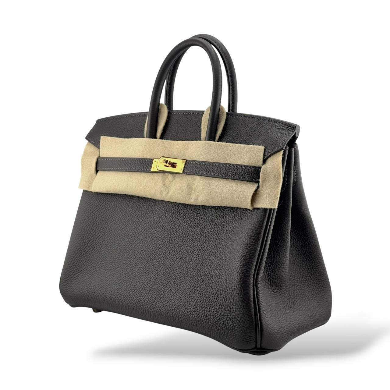 Hermes Birkin 25 Bai Brun Togo GHW - Image 5