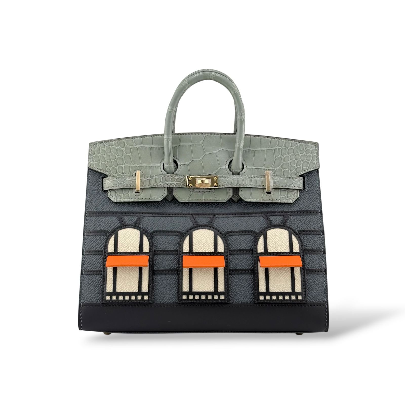 Hermes Birkin 20 Faubourg Gris Misty Rainy Days Touch PBHW