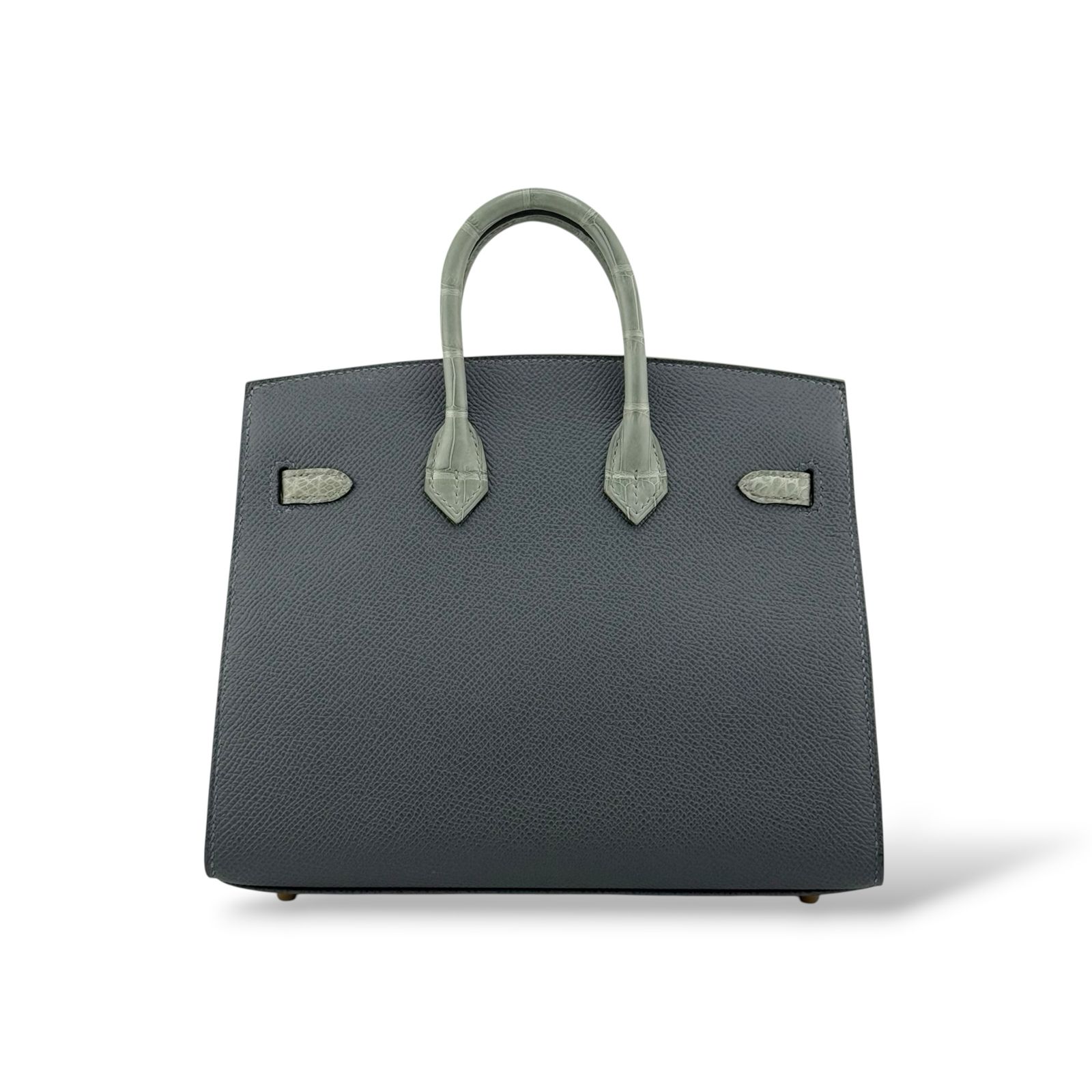 Hermes Birkin 20 Faubourg Gris Misty Rainy Days Touch PBHW - Image 4