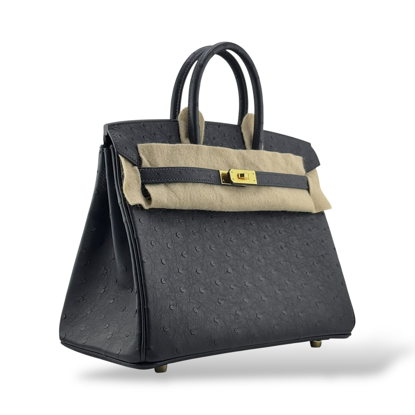 Hermes Birkin 25 Caban Ostrich GHW - Image 2