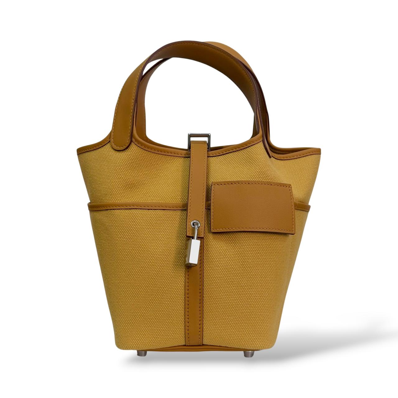 Hermes Picotin 18 Sesame Cargo PHW