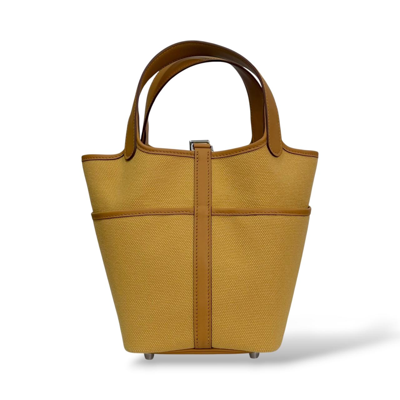 Hermes Picotin 18 Sesame Cargo PHW - Image 3