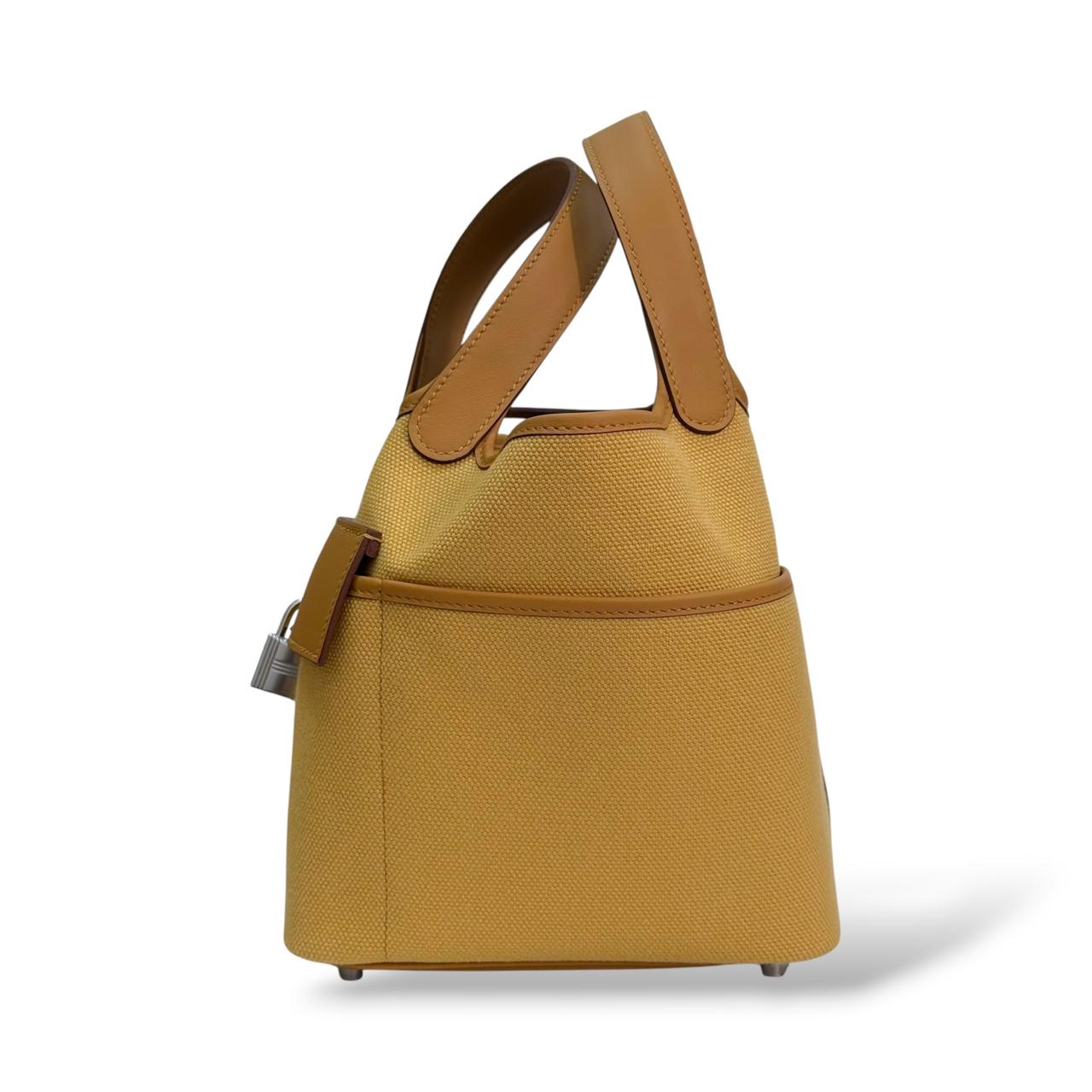 Hermes Picotin 18 Sesame Cargo PHW - Image 4